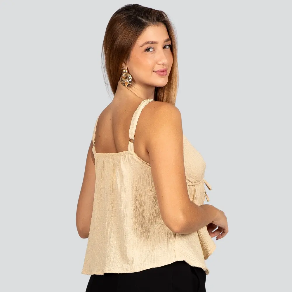 Regata Feminina com Babado e Amarração .52144
