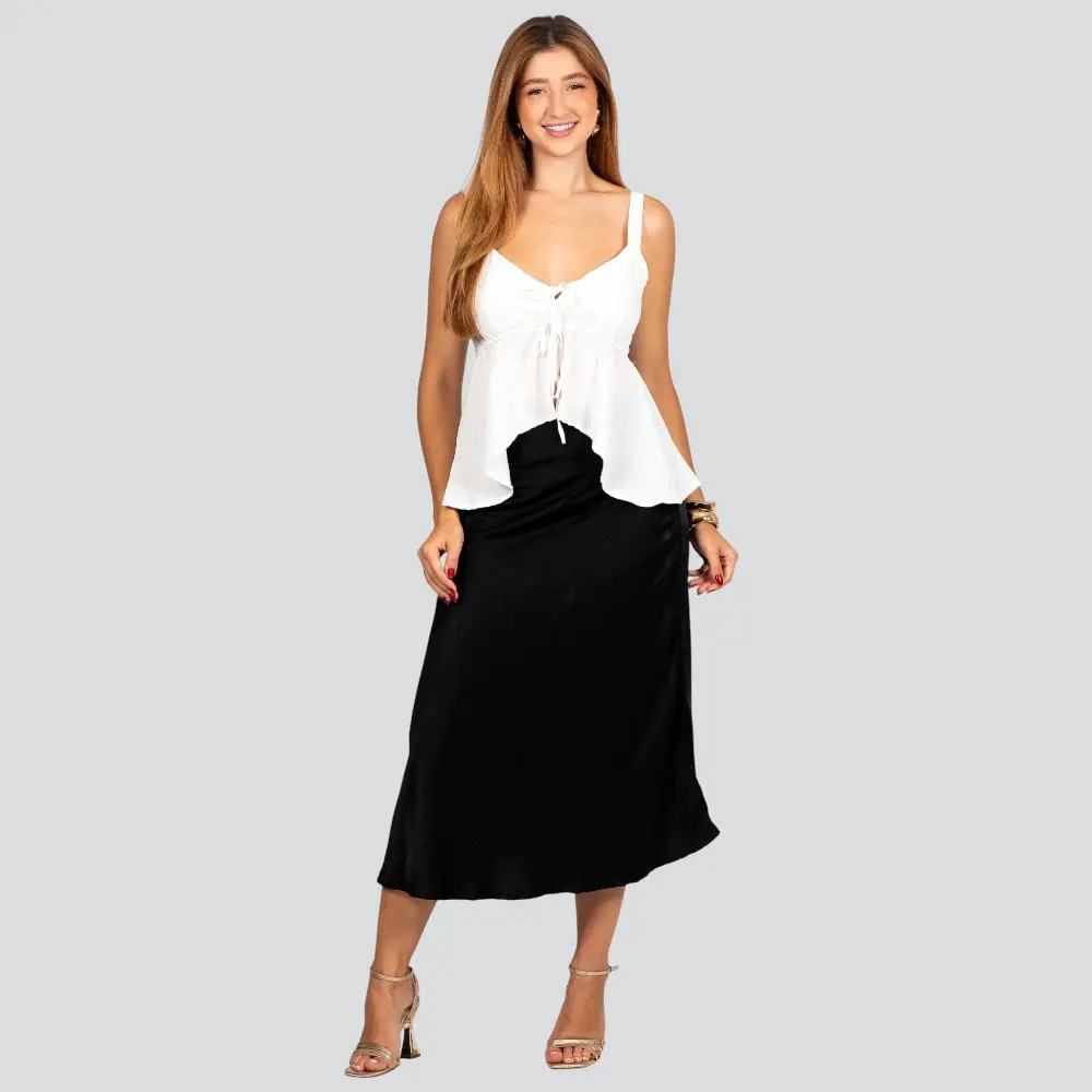Regata Feminina com Babado e Amarração .52144