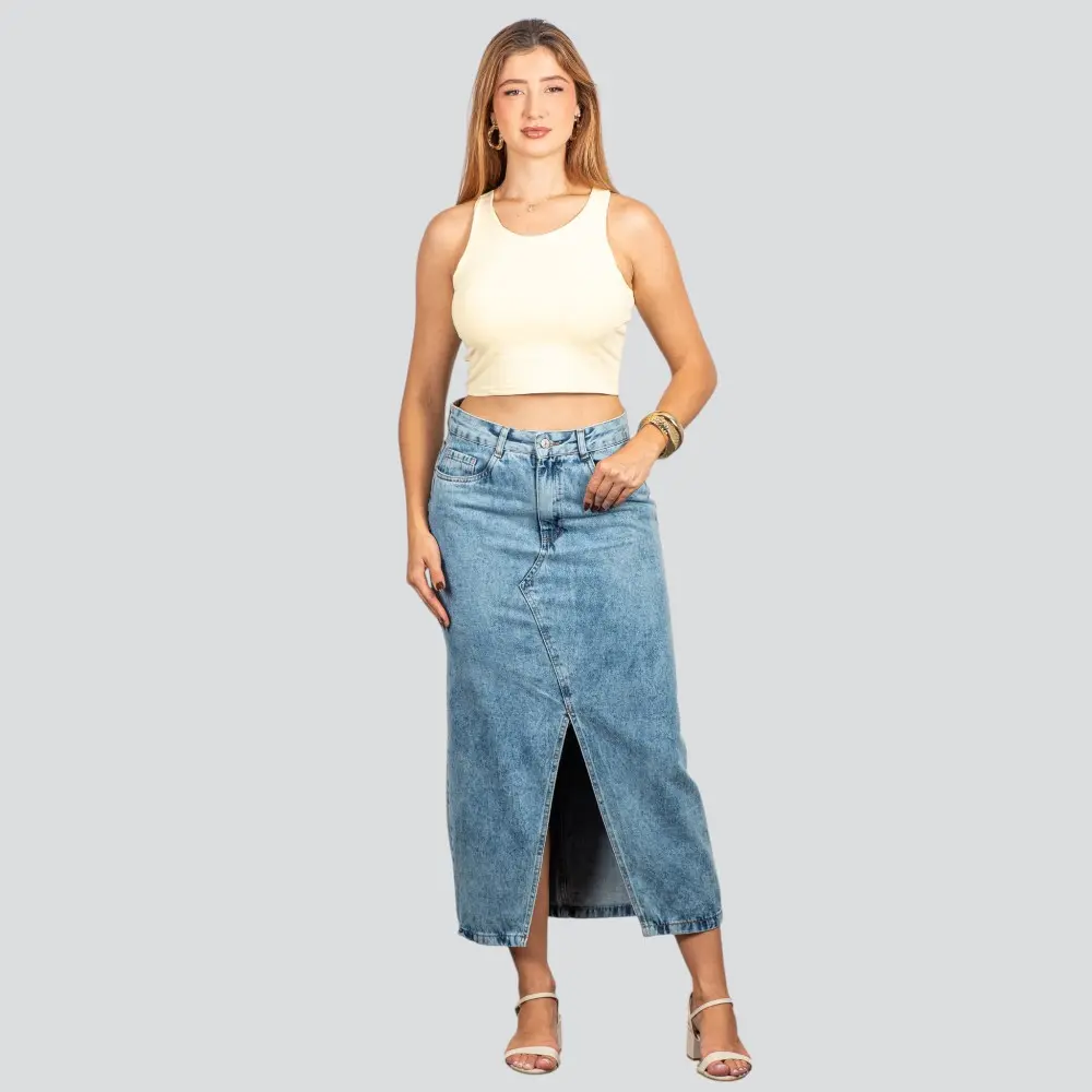 Cropped Feminino Poliamida Alça Média .119-1