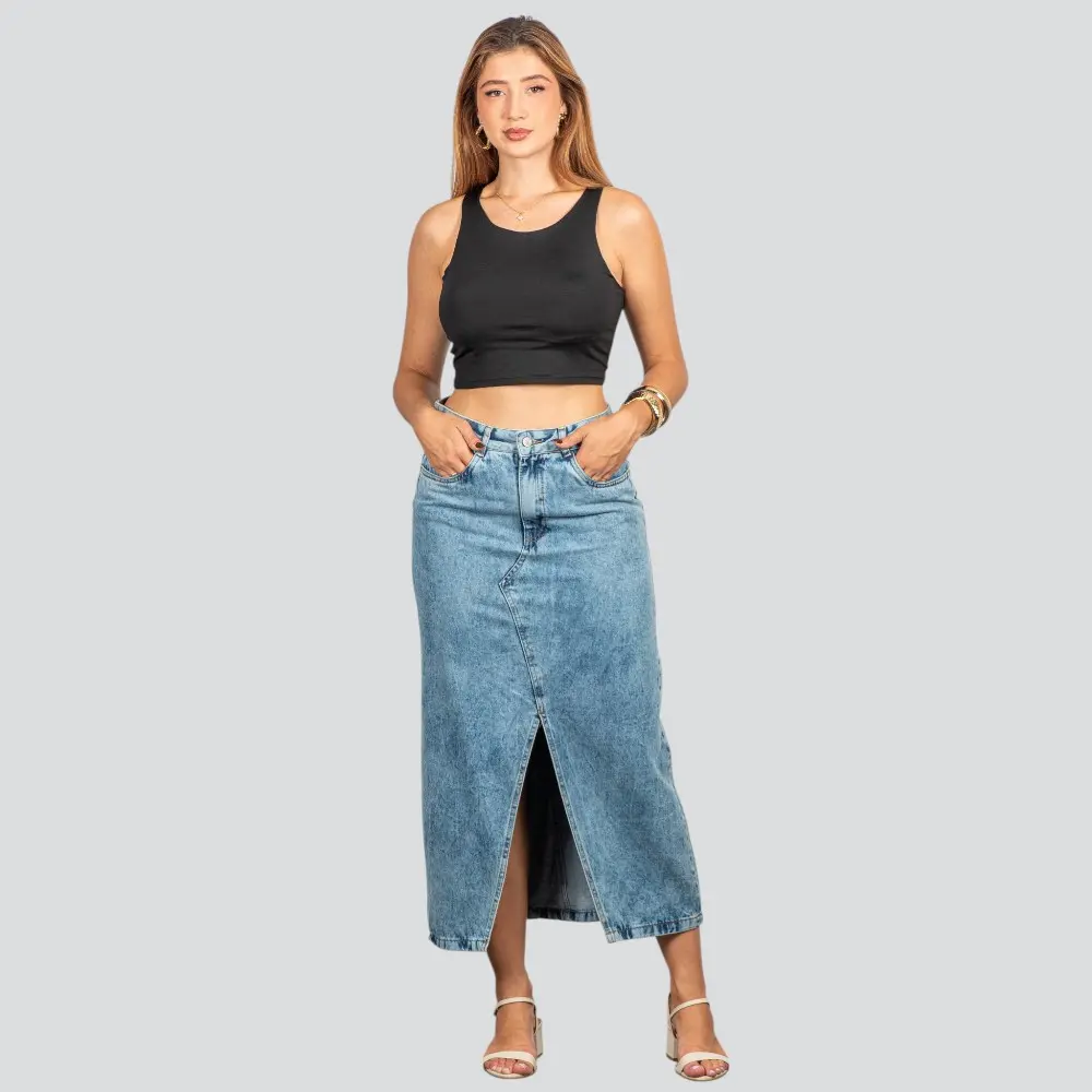 Cropped Feminino Poliamida Alça Média .119-1