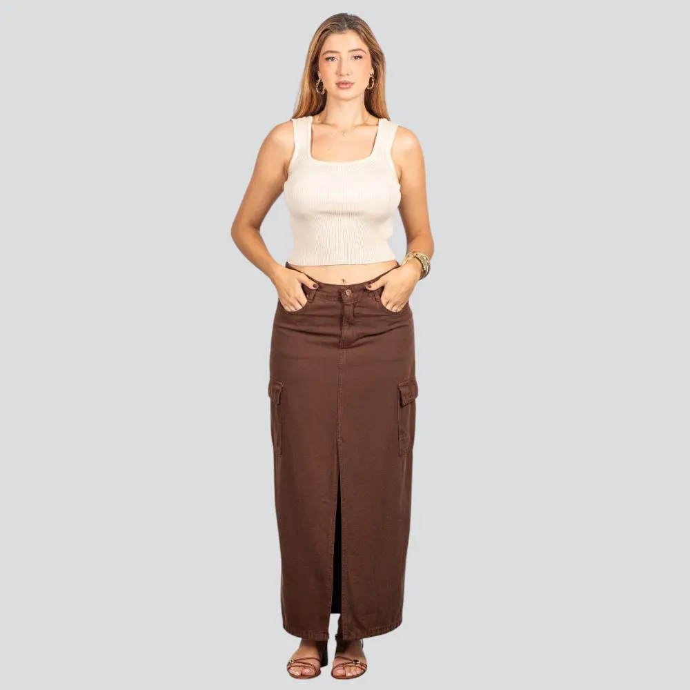 Regata Feminina Tricô Modal Alça Média .91009327
