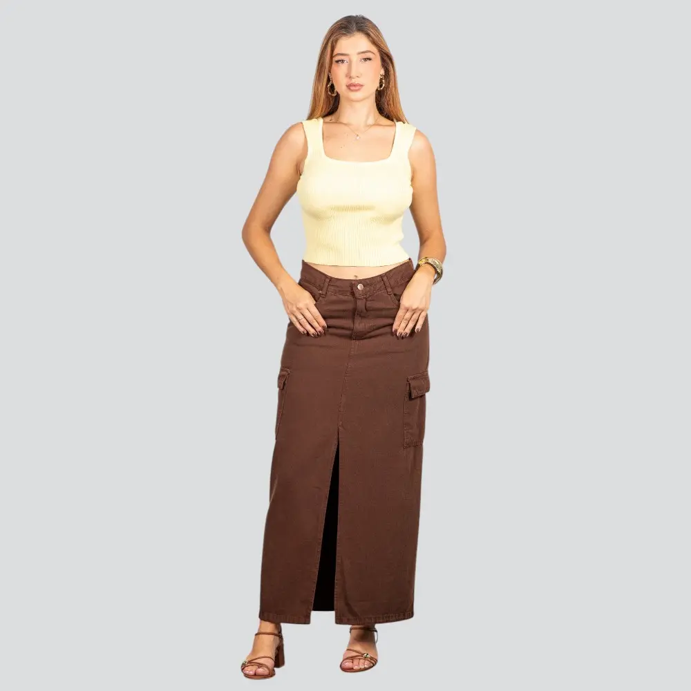 Regata Feminina Tricô Modal Alça Média .91009327