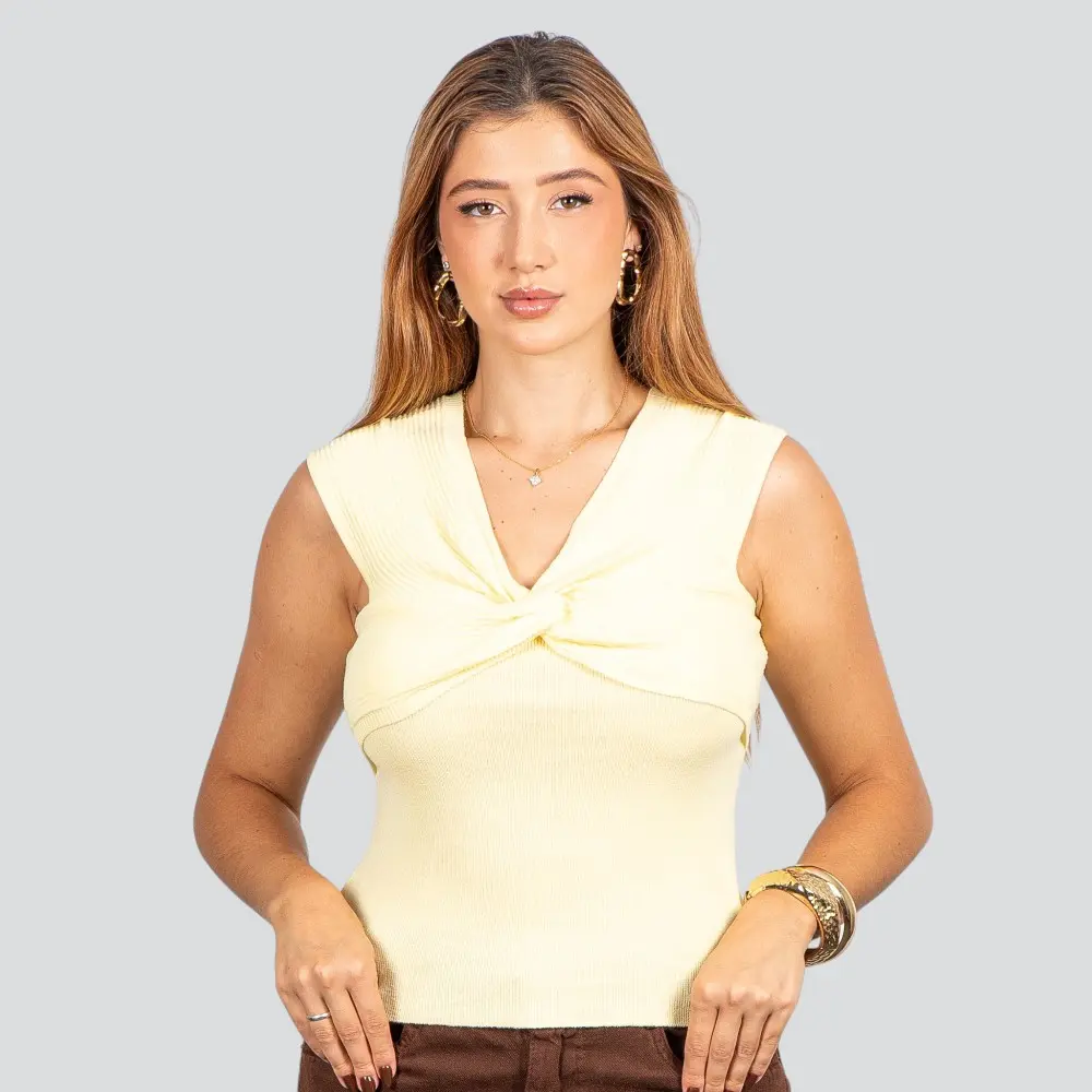 Blusa Feminina Modal Decote Nó .FS3378