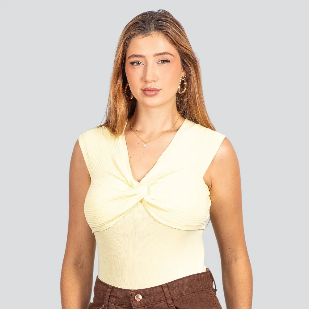 Blusa Feminina Modal Decote Nó .FS3378