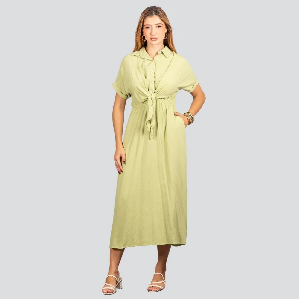 Vestido Feminino Midi Manga Curta .LV65901