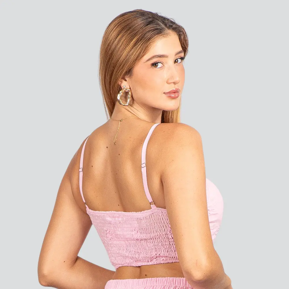 Cropped Feminino Alça com Bojo Laise .P665C