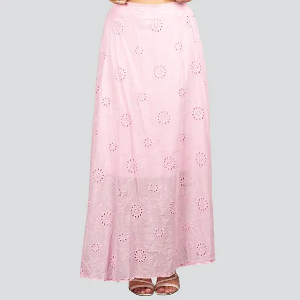Saia Feminina Longa Laise .P665S Rosa