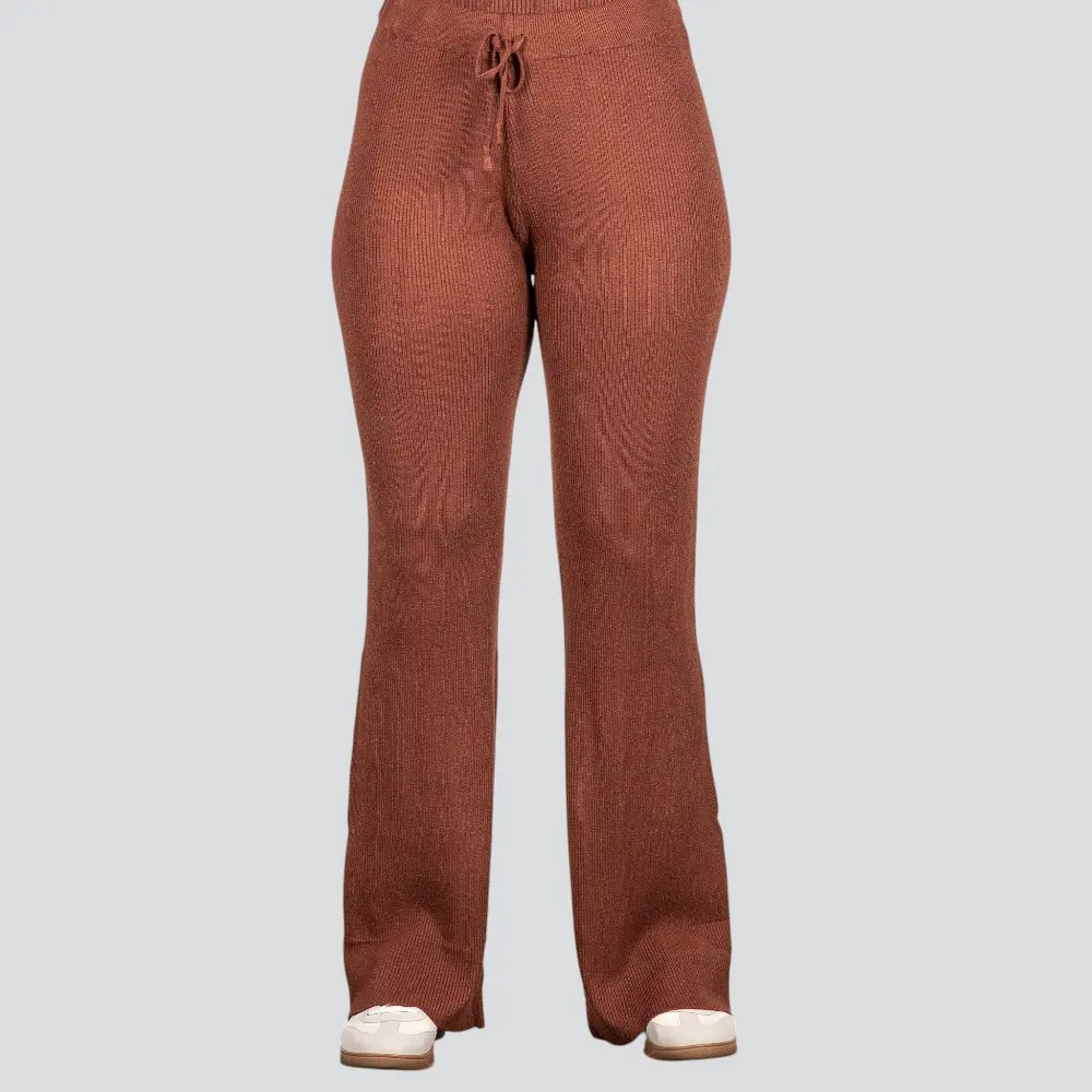 Calça Pantalona Feminina em Tricô Modal .5838C