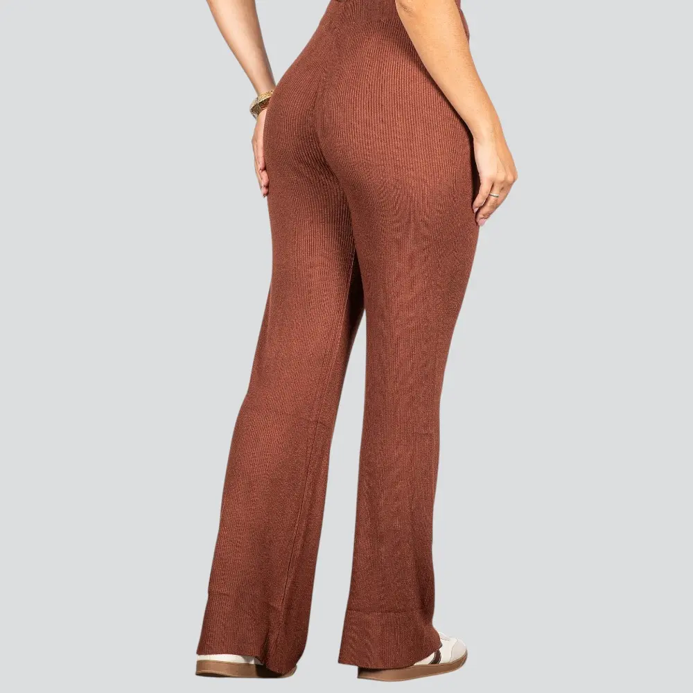 Calça Pantalona Feminina em Tricô Modal .5838C