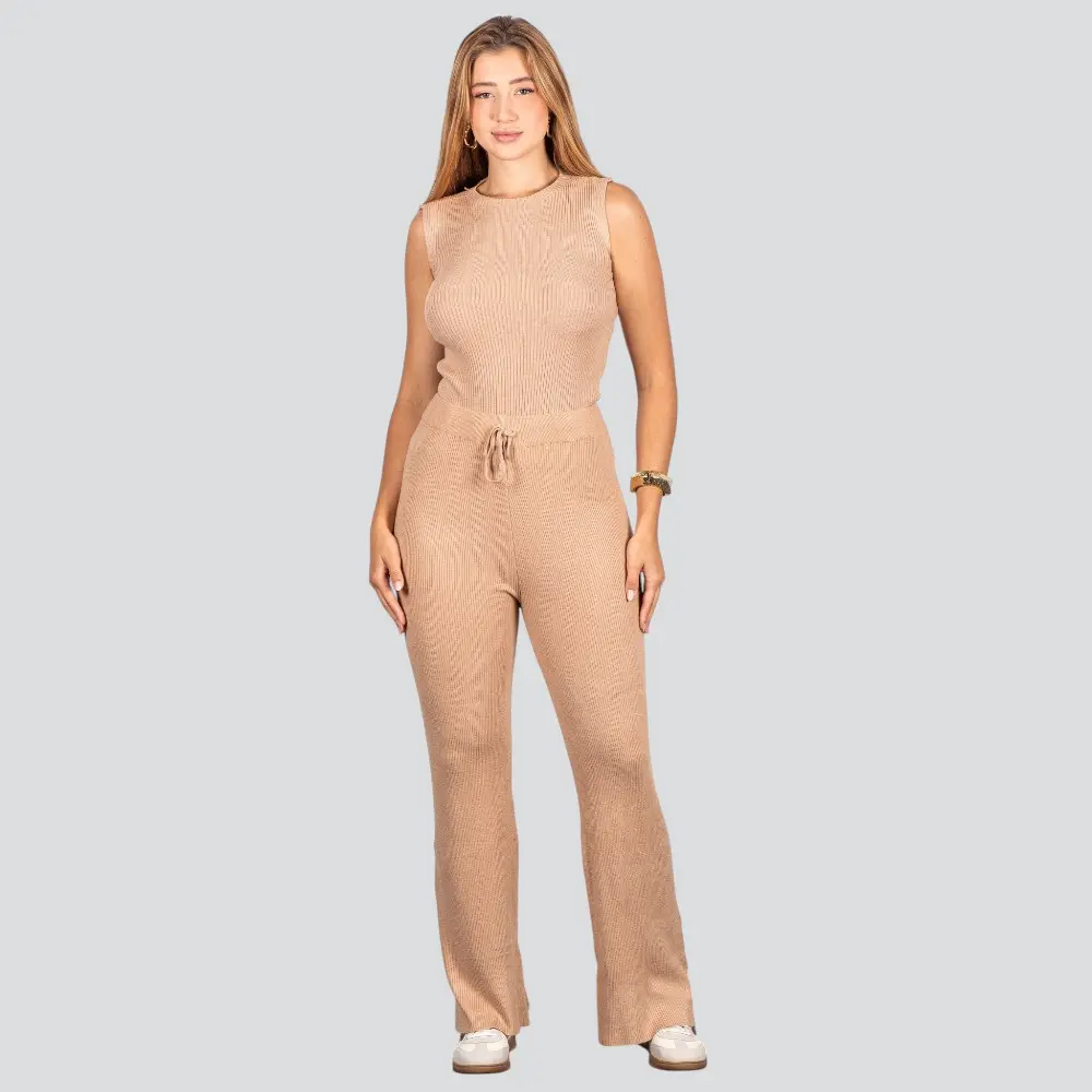 Calça Pantalona Feminina em Tricô Modal .5838C