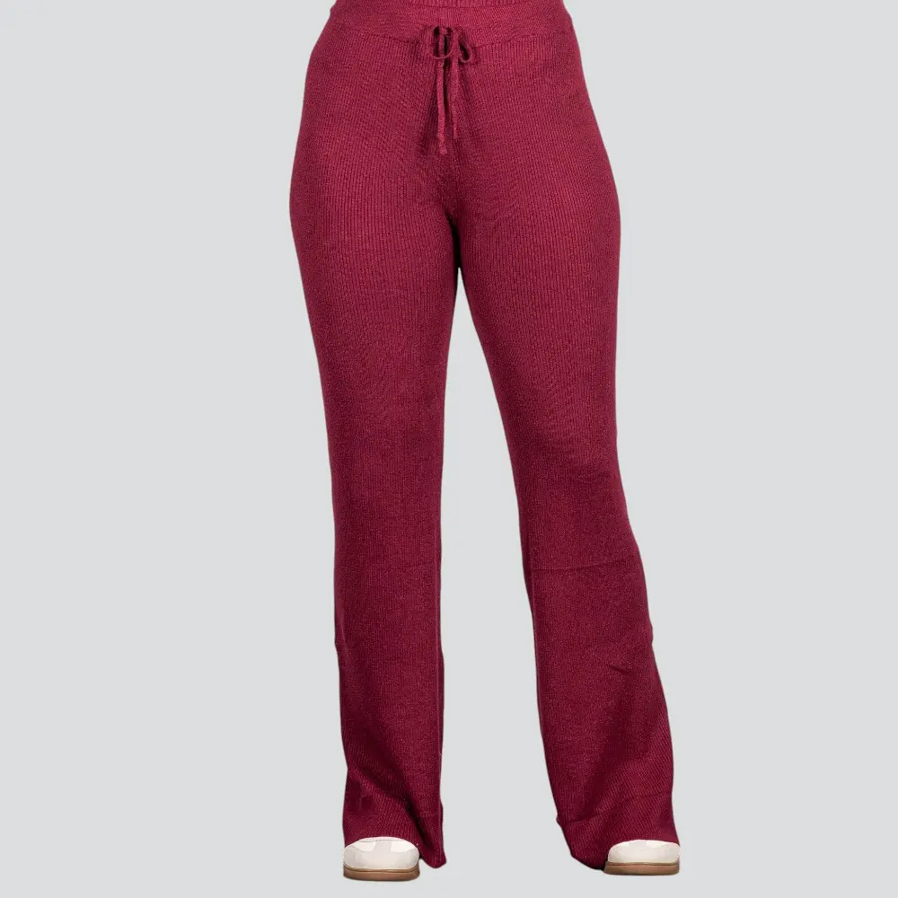 Calça Pantalona Feminina em Tricô Modal .5838C