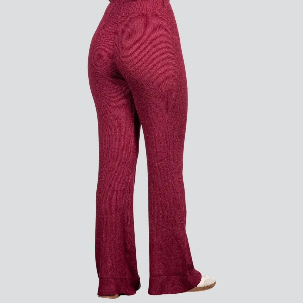 Calça Pantalona Feminina em Tricô Modal .5838C