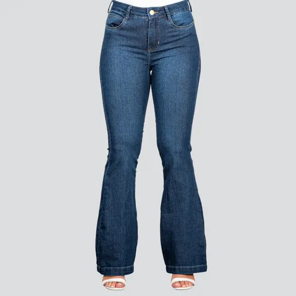 Calça Feminina Jeans Flare .BK32061 Lav Escura