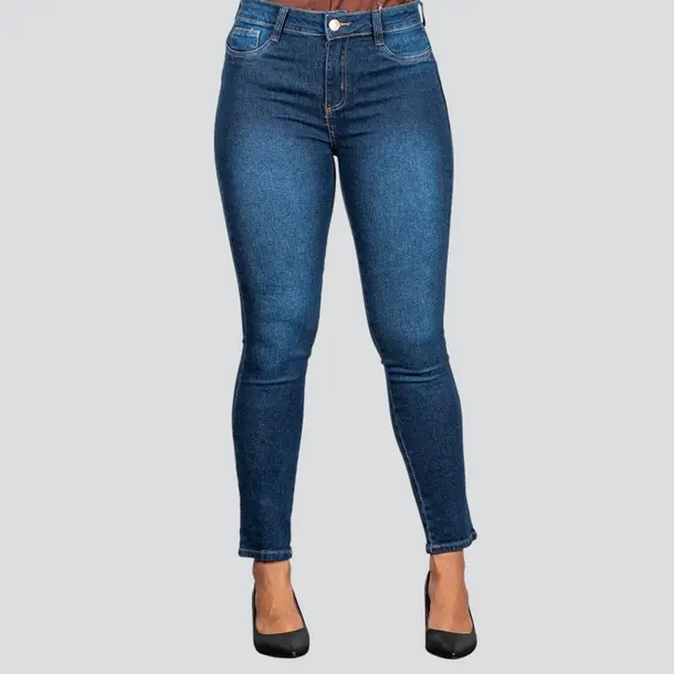 Calça Feminina Jeans Skinny .BK34142 Lav Escura