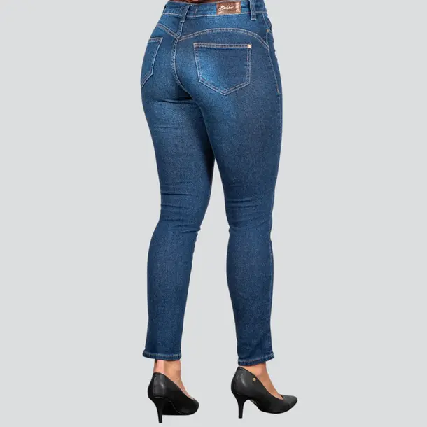 Calça Feminina Jeans Skinny .BK34142 Lav Escura