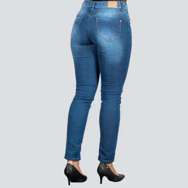 Calça Feminina Jeans Skinny .BK34146 Lav Escura