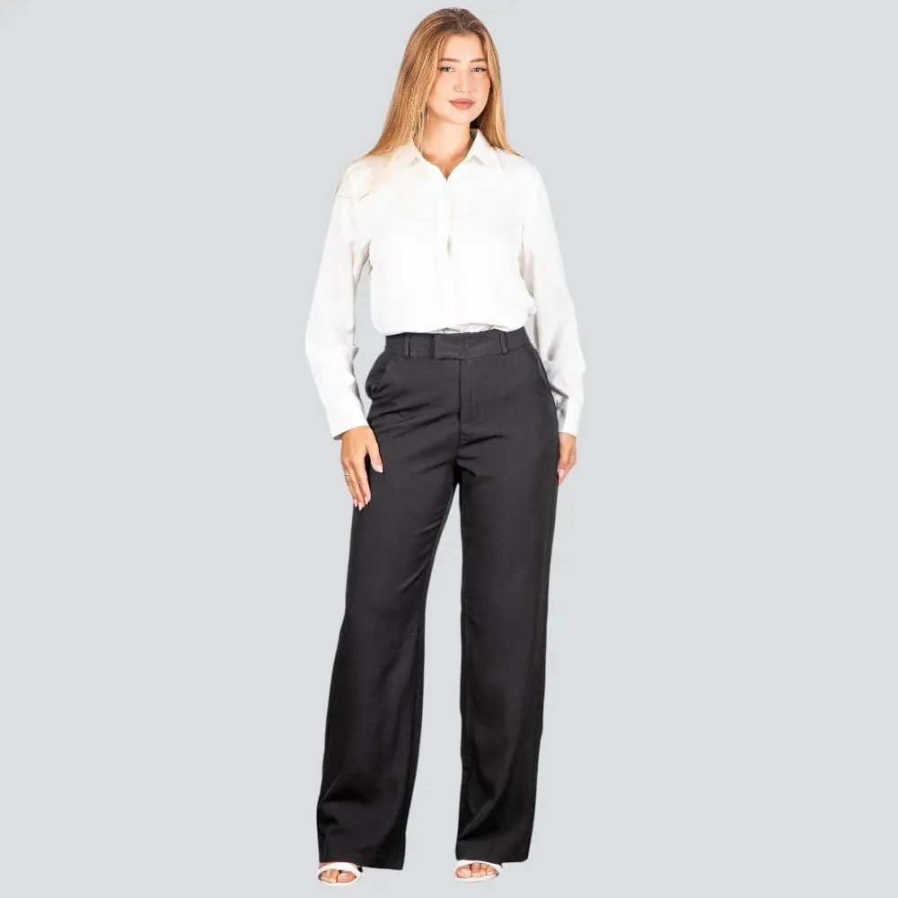 Calça Feminina Alfaiataria Pantalona .XX4424A