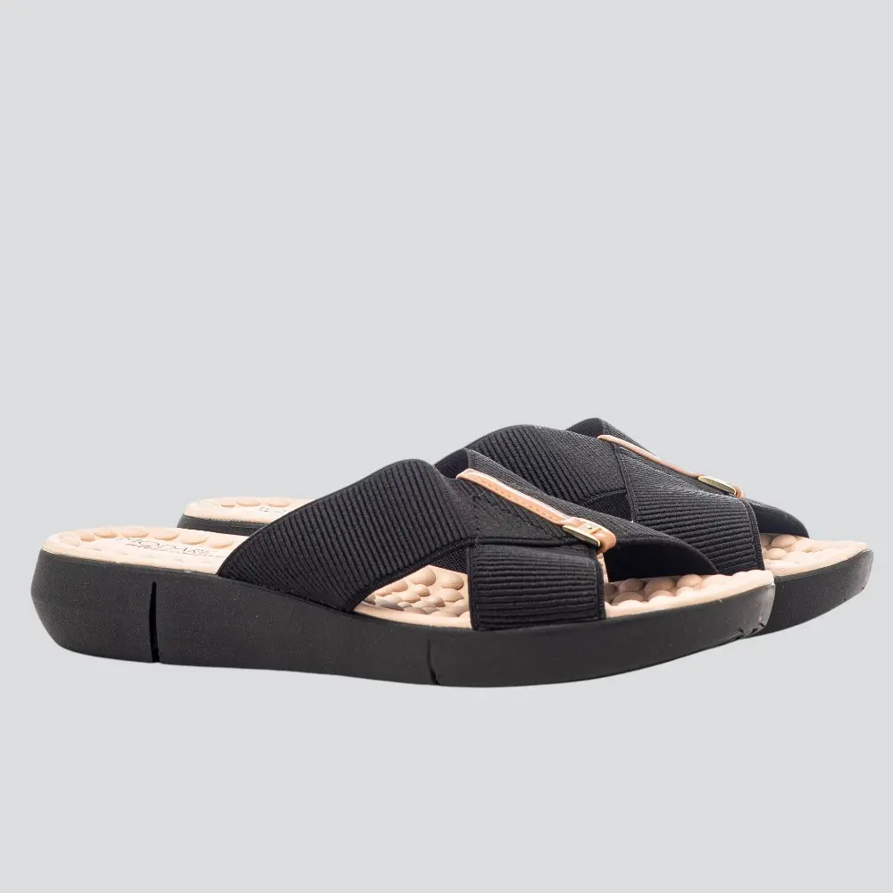 Tamanco Anabela Feminino Conforto Elástico .26405