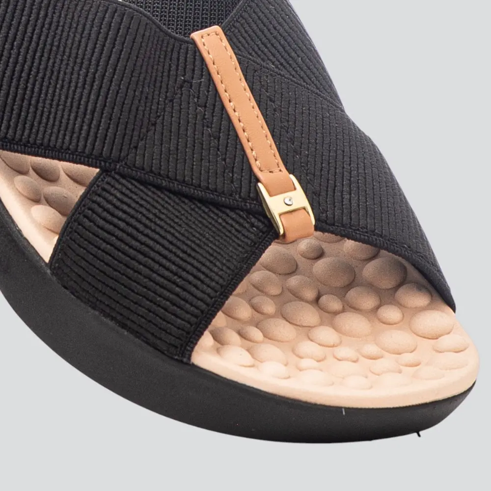 Tamanco Anabela Feminino Conforto Elástico .26405