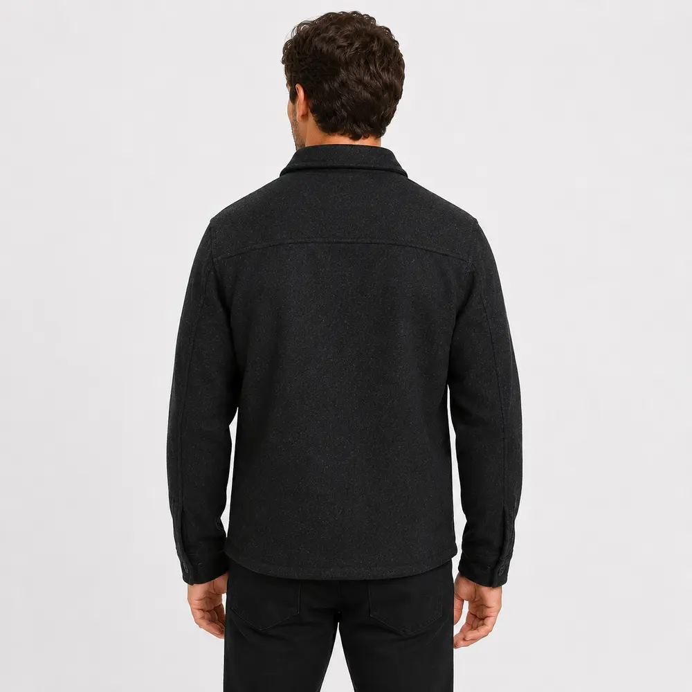 Casaco Masculino Lã Batida Botões Casual .2002917