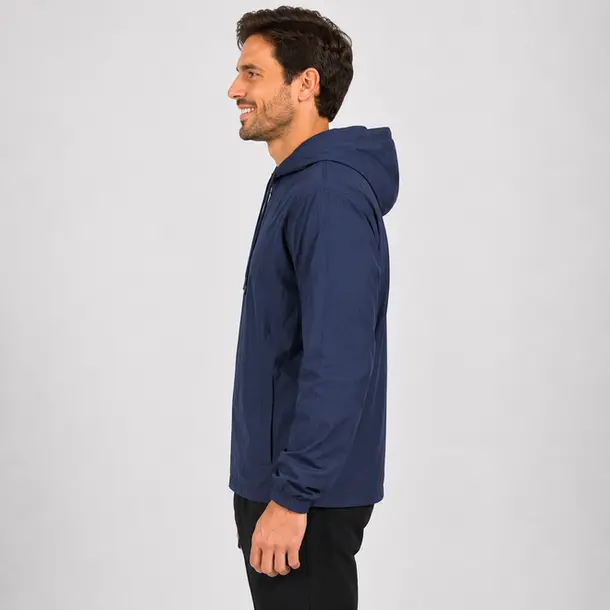 Jaqueta Masculina Microfibra Capuz Casual .92000200B Marinho