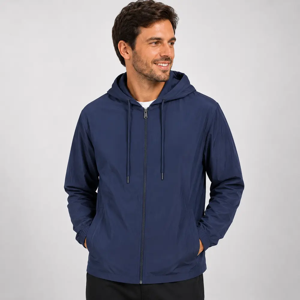 Jaqueta Masculina Microfibra Capuz Casual .92000200B