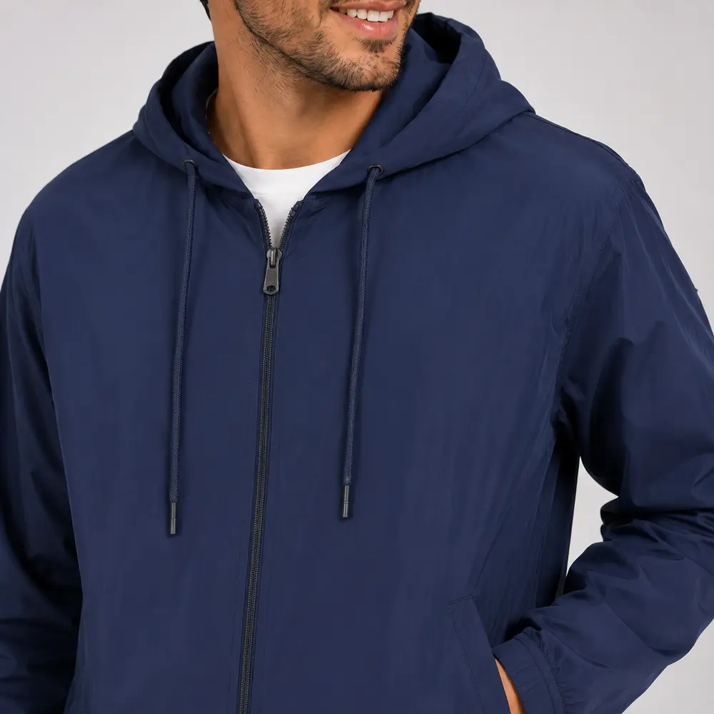 Jaqueta Masculina Microfibra Capuz Casual .92000200B