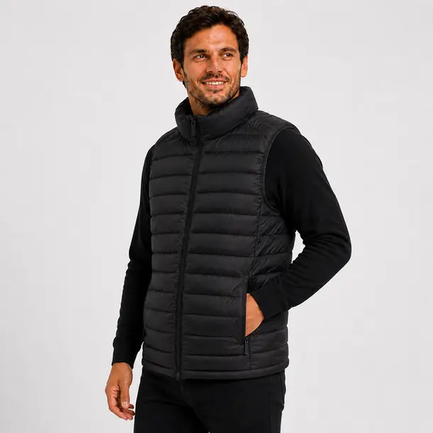 Colete Masculino Nylon Puffer Casual .2002924 Preto