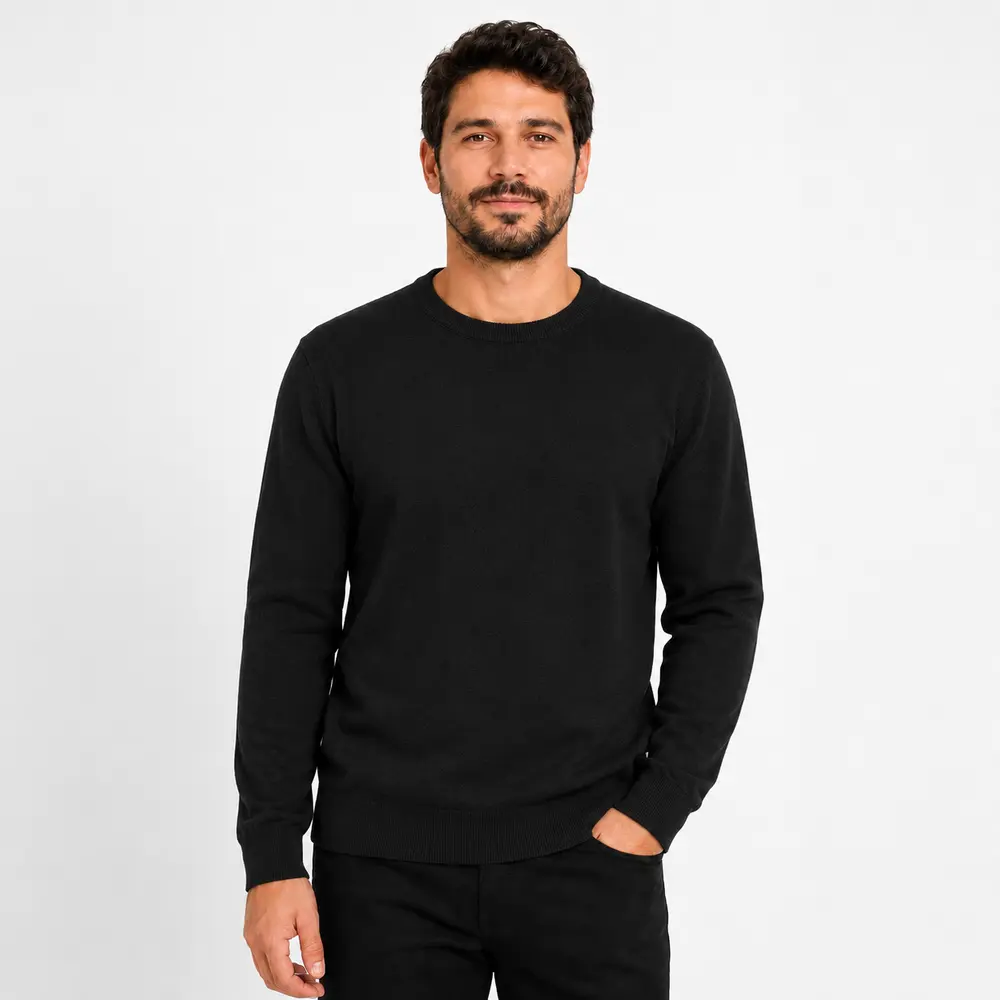 Sueter Masculino Gola Careca Tricot Casual .2002968