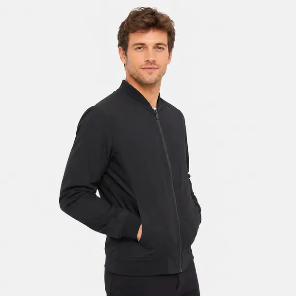 Jaqueta Masculina Microfibra Bomber Casual .2002959 Preto
