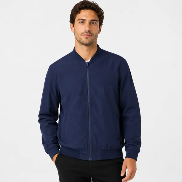 Jaqueta Masculina Microfibra Bomber Casual .2002959 Marinho