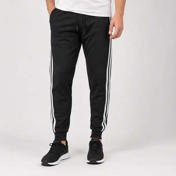 Calça Masculina Jogger Helanca Listras .2002975C Preto