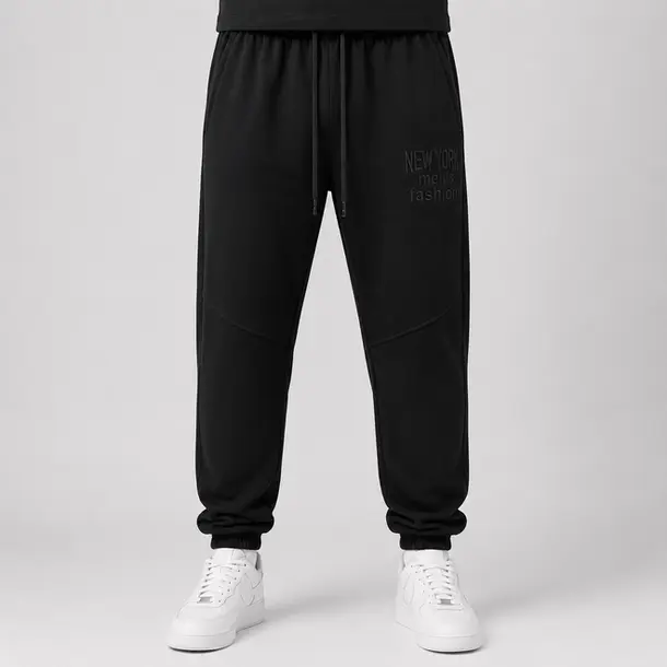 Calça Masculina Jogger Helanca Casual .2002896C Preto