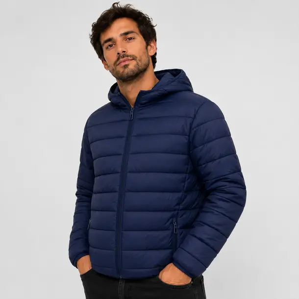 Jaqueta Masculina Nylon Puffer Capuz .2002912 Marinho