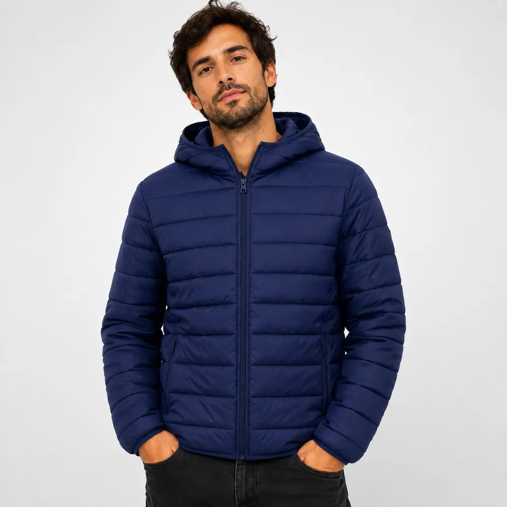Jaqueta Masculina Nylon Puffer Capuz .2002912