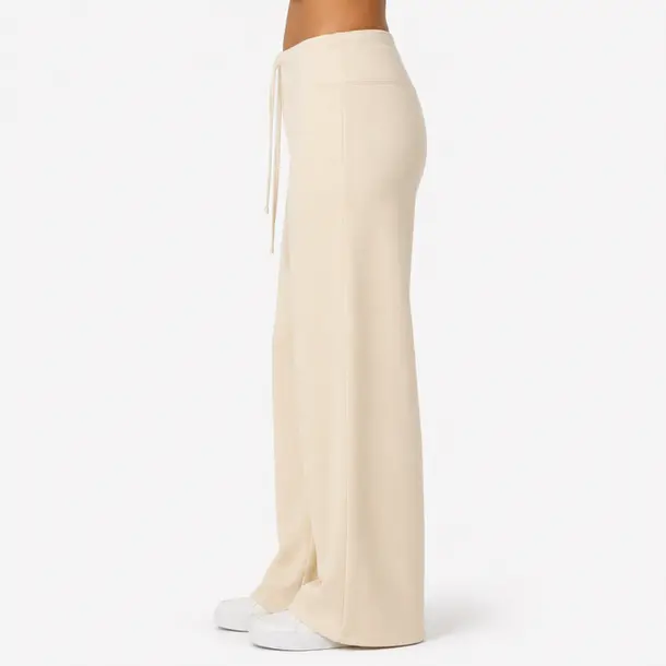 Calça Feminina Moletom Wide Cintura Alta .MU3133 Off
