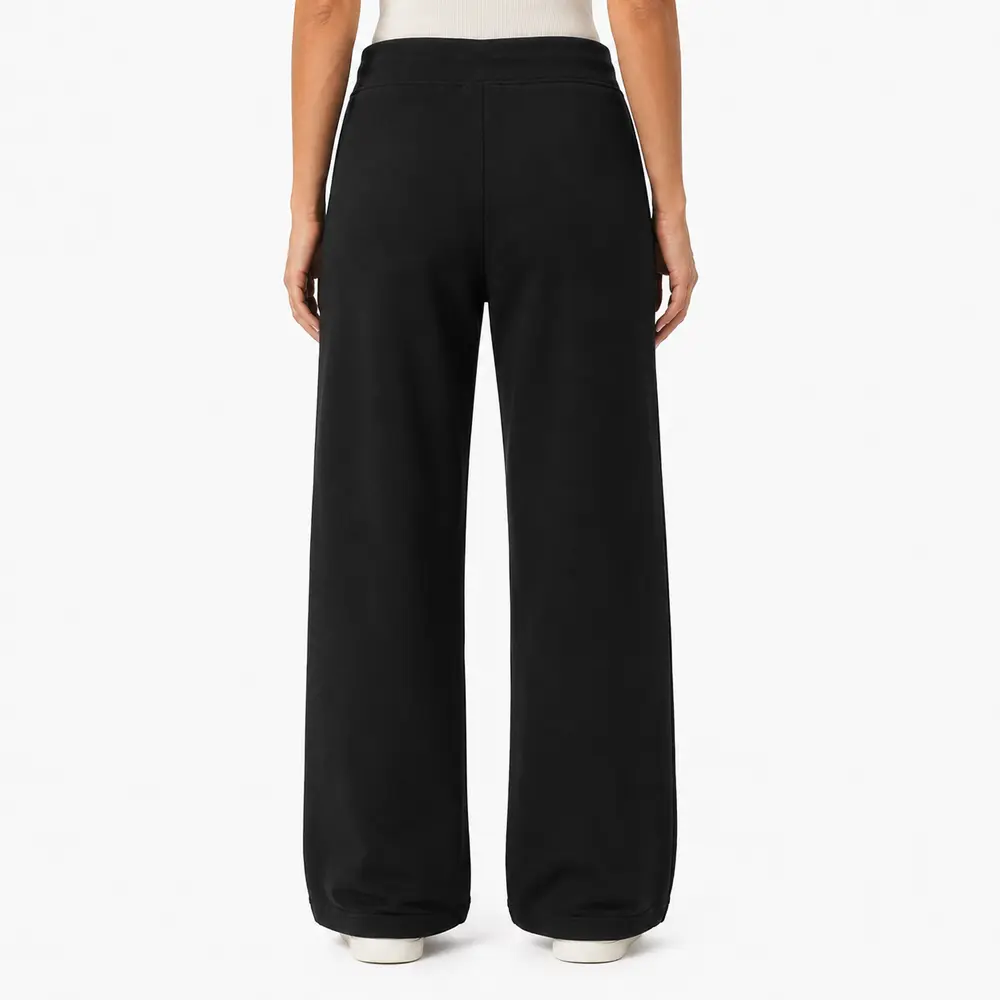 Calça Feminina Moletom Wide Cintura Alta .MU3133