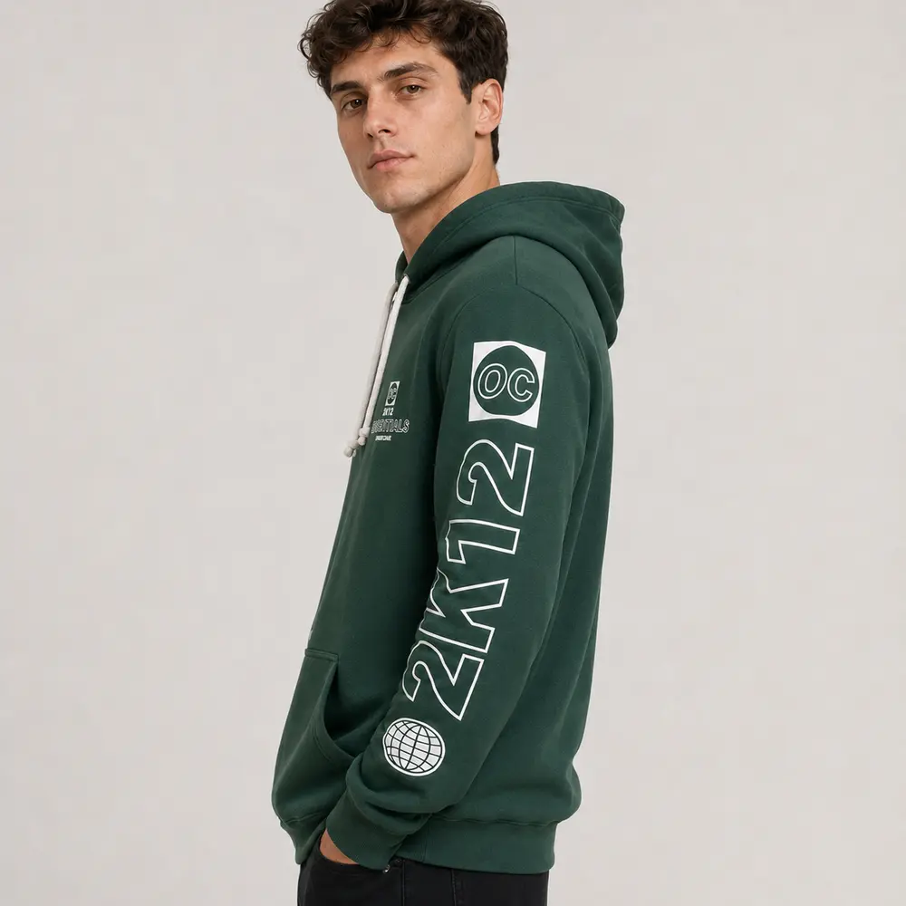 Blusa Moletom Masculina com Capuz Estampada .14070764