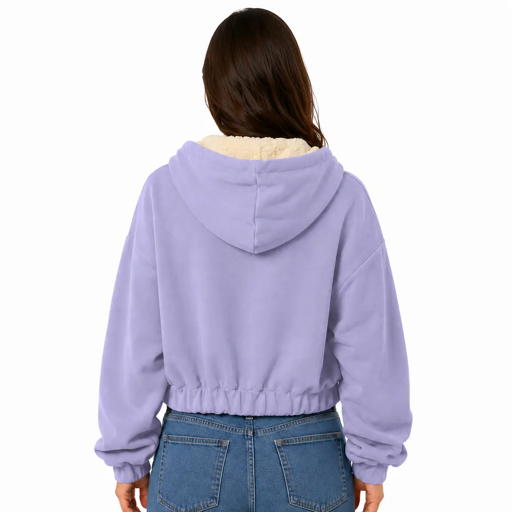 Blusa Feminina Moletom Cropped Capuz .06030122