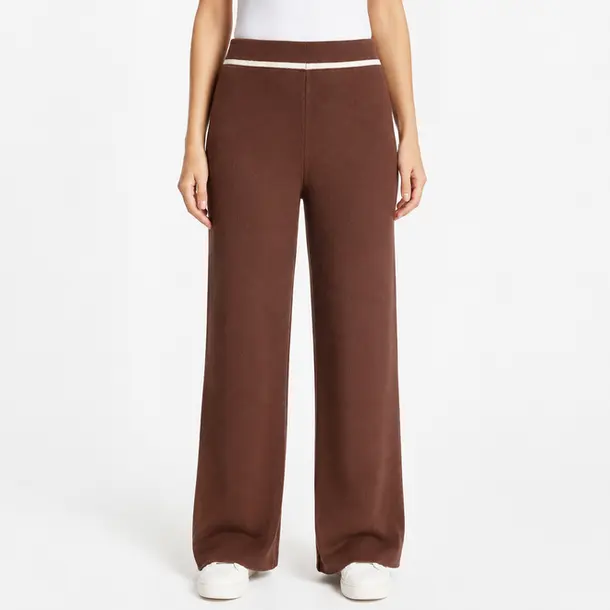 Calça Feminina Tricot Modal Pantalona .S1515C Marrom