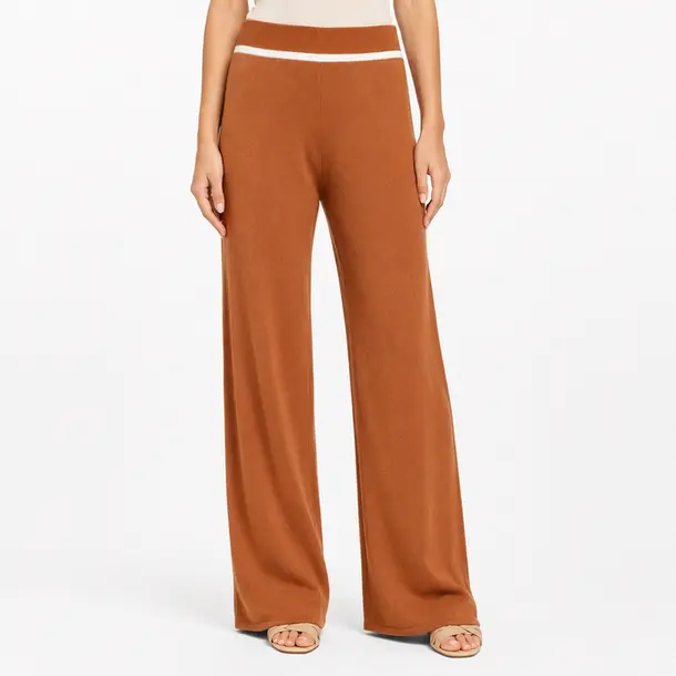 Calça Feminina Tricot Modal Pantalona .S1515C Terracota