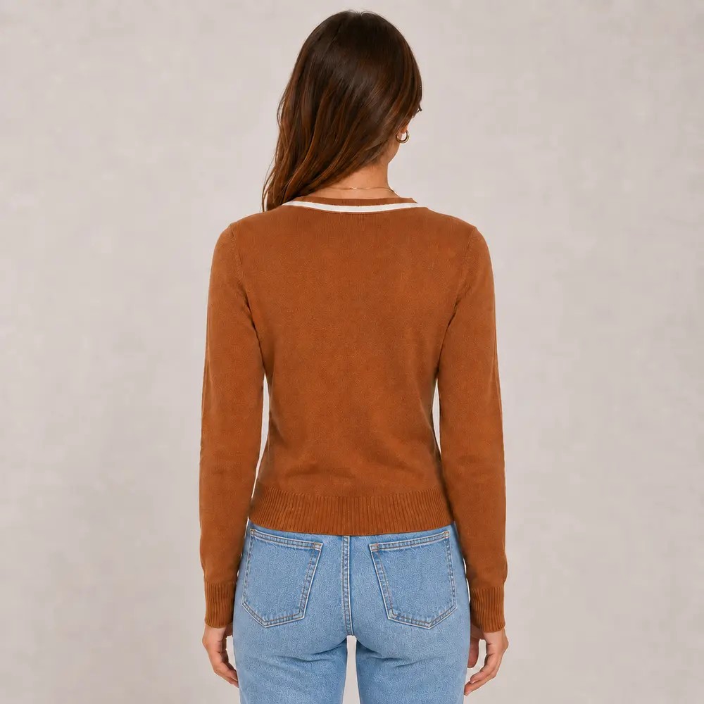 Jaqueta Feminina Tricot Modal Ziper .S1515B