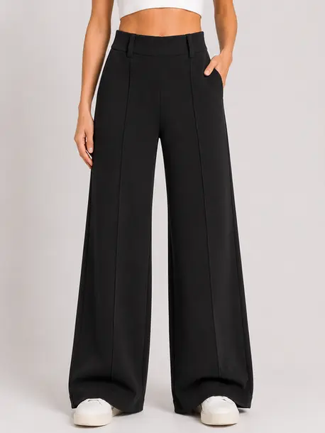Calça Feminina Pantalona Neoprene .CL3801 Preto