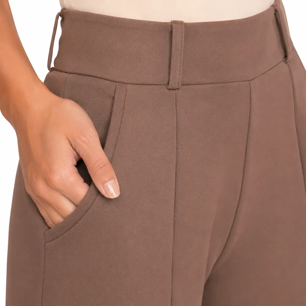 Calça Feminina Pantalona Neoprene .CL3801