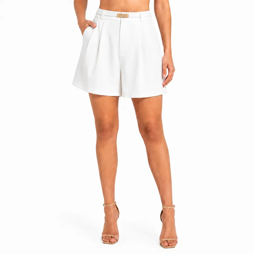Shorts Feminino Alfaiataria com Cinto .DJ4723