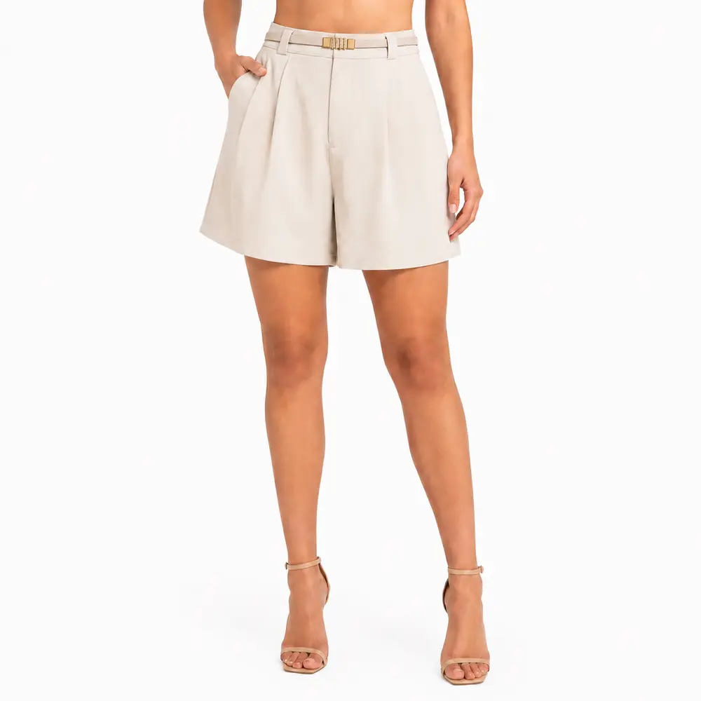 Shorts Feminino Alfaiataria com Cinto .DJ4723
