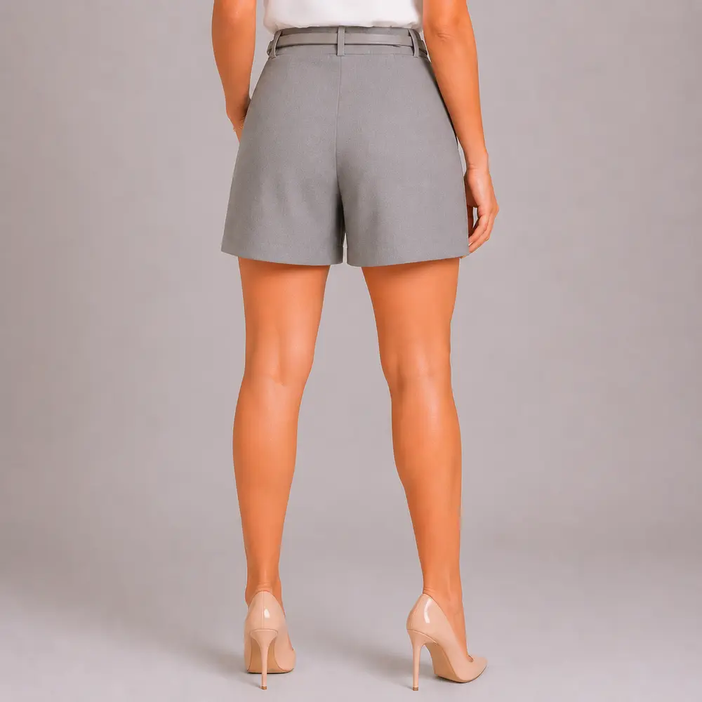Shorts Feminino Alfaiataria com Cinto .DJ4723