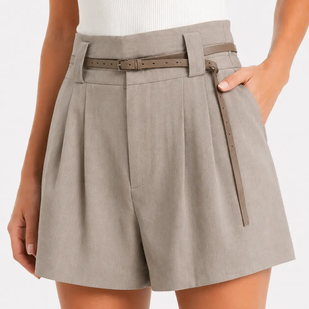 Shorts Feminino Alfaiataria com Cinto .DJ4723