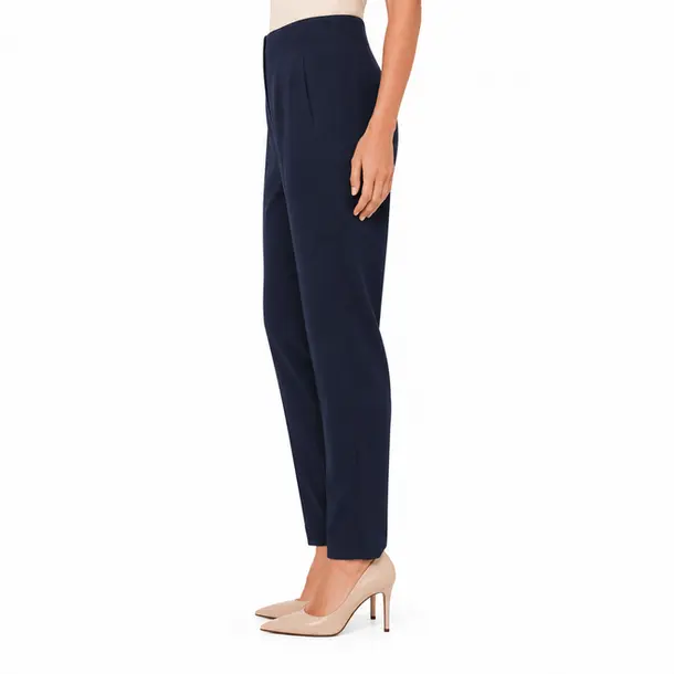 Calça Feminina Alfaiataria Cenoura .551106 Marinho