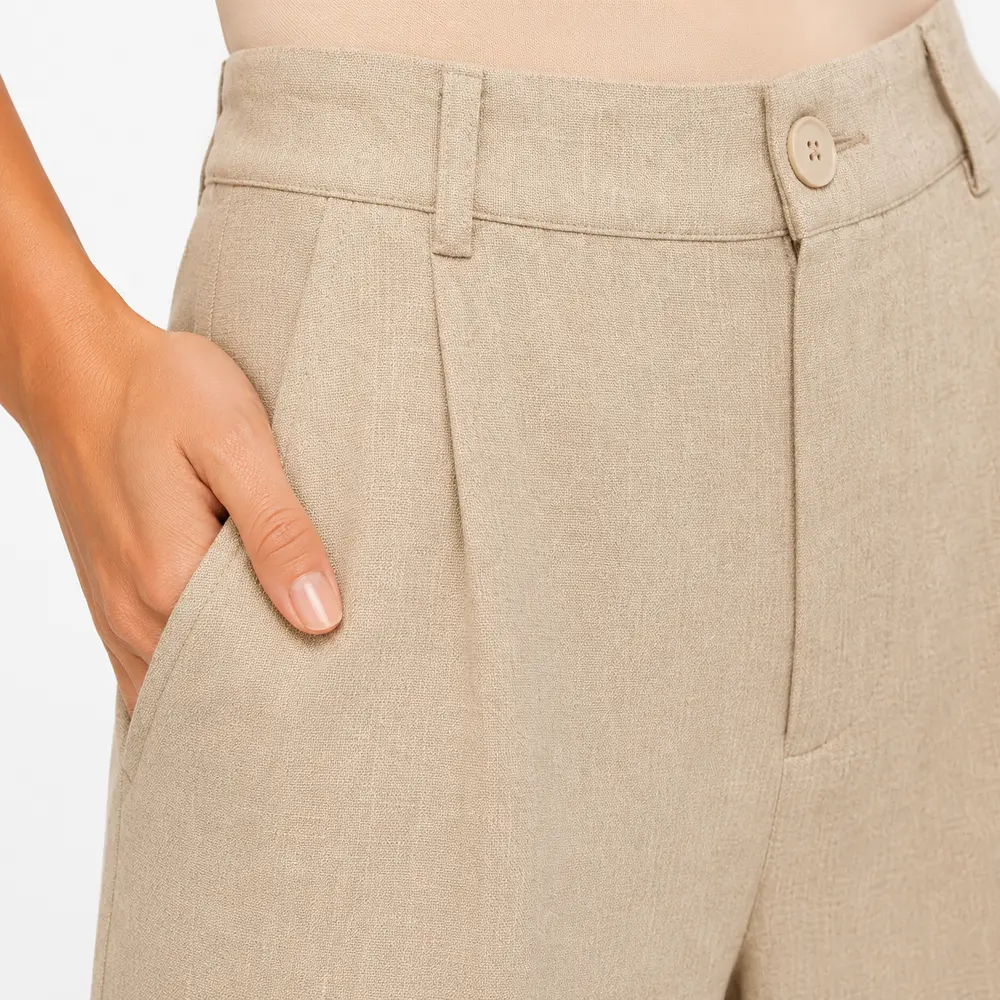 Calça Feminina Pantalona Linho .CL4401
